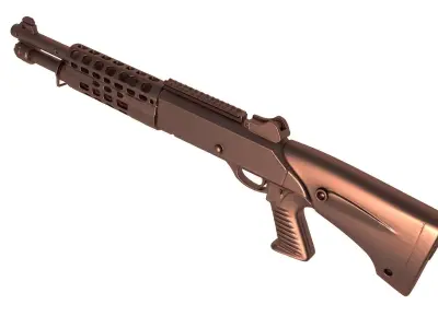 BENELLI M4 -  shotgun 3d  3D print model