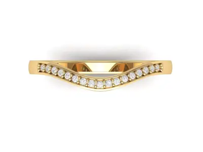 Wedding Ring 3D print model 58