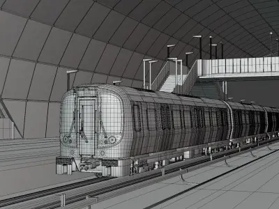 London metro stations 3D Model Pack