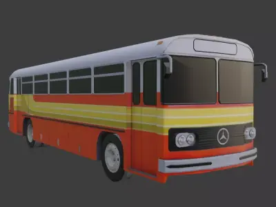 Mercedes Benz Monobloco O-362 Low-poly 3D model