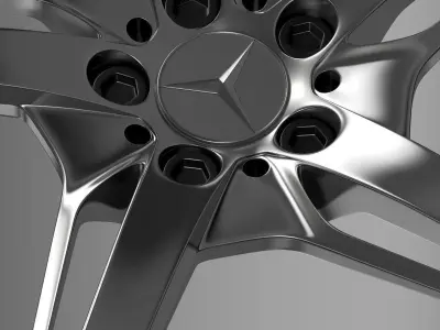 Mercedes Benz AMG GT S rim 3D model