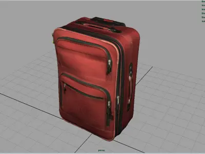 Suitcase Low-poly 3D model buy