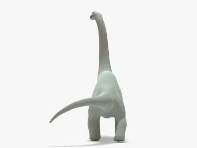 Brachiosaurus Rigged Basemesh Low-poly 3D model
