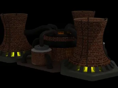 red alert 2 soviet nuclear reactor  3D model
