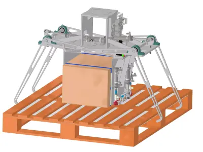Carton Pallet Gripper for Robot Pallettizing 3D model purchase