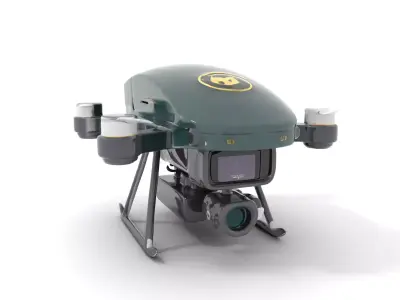 BorderBee Drone Explorer model pack Low-poly 3D model