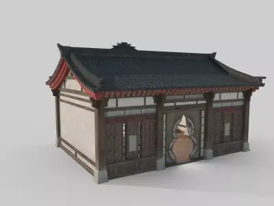 Asian Ancient Architecture Clinic 3D model
