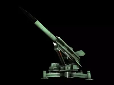 Bristol Bloodhound SAM Missile 3D model