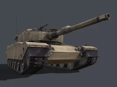 Type 90 Main Battle Tank Low-poly 3D model purchase