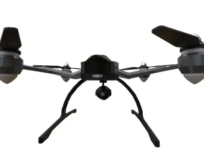 PBR QUADCOPTER DRONE Low-poly 3D model