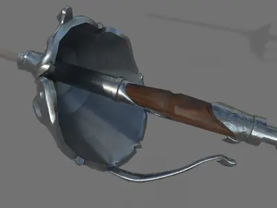 Epee 1 sword Low-poly 3D model
