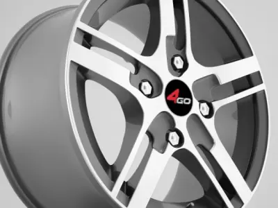 4go wheel rims 3D model by VisuArt3D