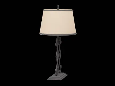 Bed Side Lamp Low-poly 3D model