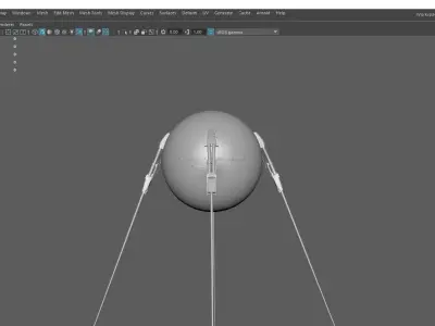The first Soviet satellite 3D model