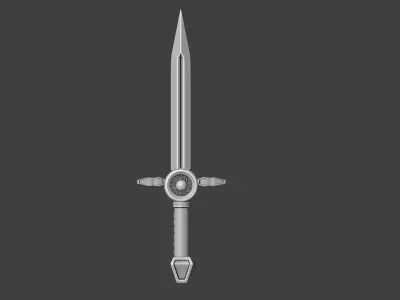 Legendary magic sword-3d model Low-poly 3D model