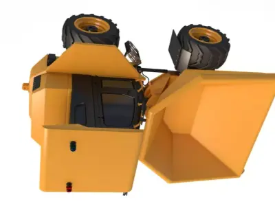 JCB 6T-1 Cabbed Site Dumper 3D model