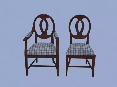 Collection of chairs 3D model