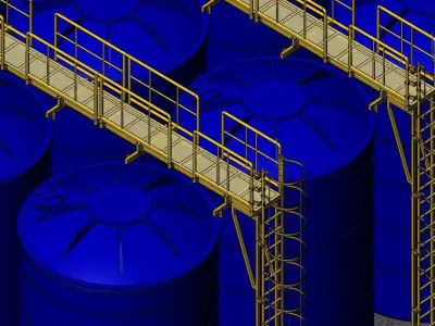 Tank Cat walk 3D model