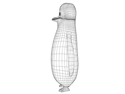 Kowalski from Penguins of Madagascar Low-poly 3D model