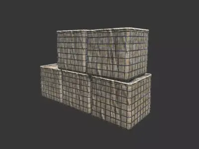 Barricade HESKO Low-poly 3D model