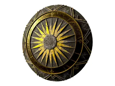 Godkiller Wonder Woman  Shield 03- Low-poly 3d model Low-poly 3D model