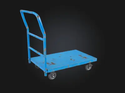 Industrial Handcart Heavy-Duty Mobility for the Workfloor 3D model
