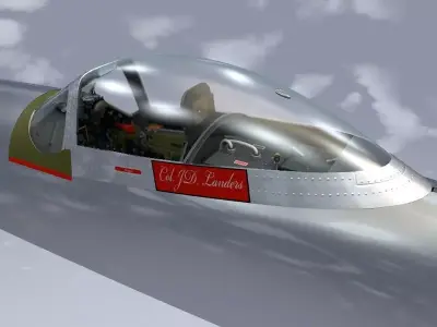 Cockpit Mustang P-51D 3D model