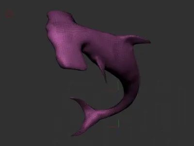 3D Hammer Shark 3D model