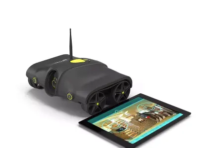 Wifi Controlled Video Tank 3D model