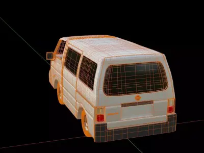 Nissan Vanette Cargo Van 3D model