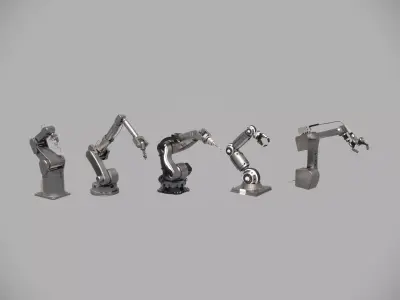 Industrial Robotic Arm Collection 3D model
