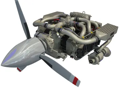 Aircraft Engines 3D Models Collection