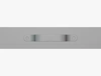 Basic Box with Handle - Geometry Only No Textures No Materials 3D model