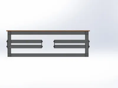 Mechanical art coffee table Free 3D model