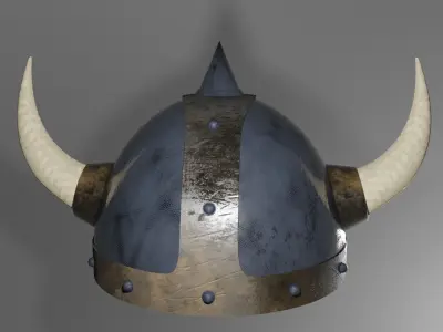Warrior Helmet Low Poly Helmet Low-poly 3D model