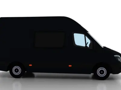Mercedes Benz Sprinter L2H3 2015 Crew Van UK 3D model