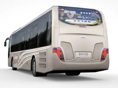 Setra TopClass S 417 Low-poly 3D model