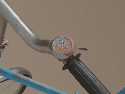 Old Dutch Bicycle Low-poly 3D model
