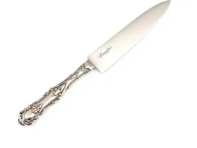 Ornate Silver Knife model pack Low-poly 3D model