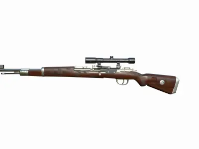 Old rifle  3D model