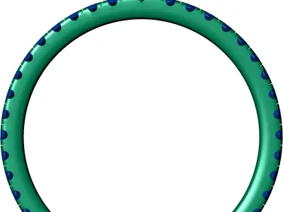 Radiant Stone Engagement Ring 3D print model purchase