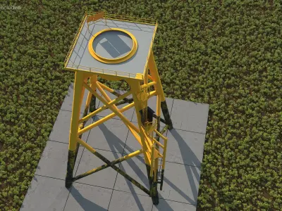 Offshore Support Framework 3D model