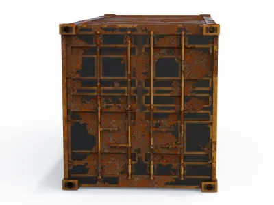 Container 3D shipping 3D model