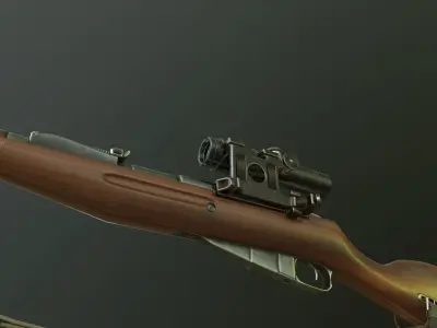 Mosin Nagant M91 Low-poly 3D model purchase