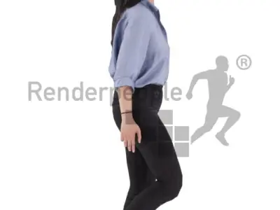 Saki Animated 003 Walking
