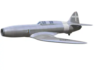 caproni campini n1 3D model purchase