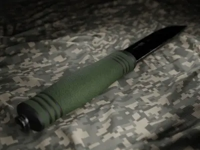 Knife Columbia 1758D Low-poly 3D model