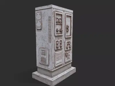 Electrical Transformer 2 Low-poly 3D model