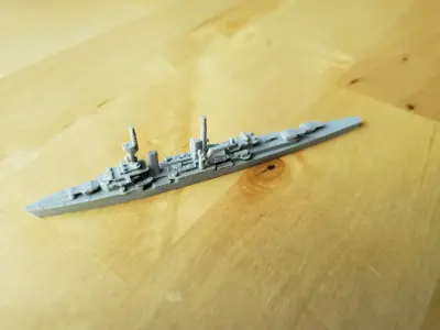German Konigsberg Class Cruiser Warship 3D print model