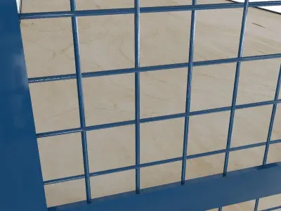  Novo metal industrial work cabinet on wheels 3D model